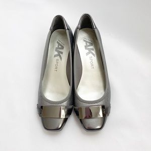 Anne Klein Sport Silver Metallic Wedge